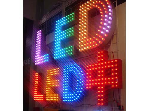 全彩單燈led外漏發光字